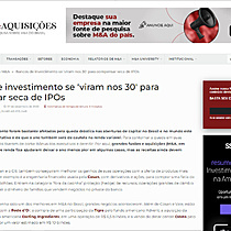 Bancos de investimento se viram nos 30′ para compensar seca de IPOs